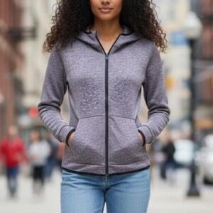 Nike Women's Therma-Fit Light Purple Full Zip Hoodie - Size Small